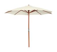 vidaXL Garden Parasol Sunshade Outdoor Umbrella Canopy Sun Shelter Sand White