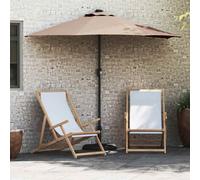 vidaXL Garden Parasol Taupe 294 x 150 x 223 cm Fabric