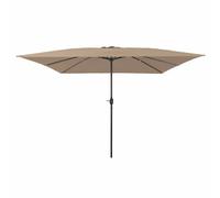 vidaXL Garden Parasol Taupe and Black 295 x 295 x 245 cm