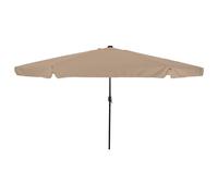 vidaXL Garden Parasol Taupe and Black 395 x 395 x 245 cm