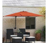 vidaXL Garden Parasol Terracotta 248.5 x 247.5 x 160 cm Fabric