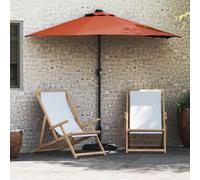 vidaXL Garden Parasol Terracotta 294 x 150 x 223 cm Fabric