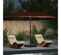 vidaXL Garden Parasol Terracotta 385 x 209 x 244 cm Fabric