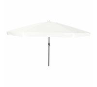 vidaXL Garden Parasol White and Black 395 x 395 x 245 cm