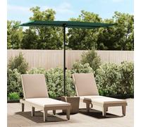 vidaXL Outdoor Parasol with Aluminium Pole 2x1.5 m Green NEW