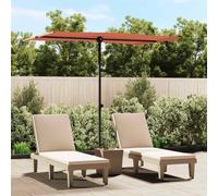 Garden parasol Terracotta 200x150cm UV polyester canopy aluminium pole rotating