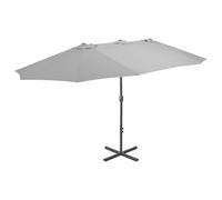 vidaXL Garden Parasol with Aluminium Pole 460x270 cm Anthracite