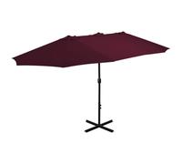Outdoor Parasol Patio Umbrella Set with Aluminium Pole Garden Sunshade vidaXL