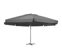 vidaXL Garden Parasol with Aluminium Pole 500 cm Black