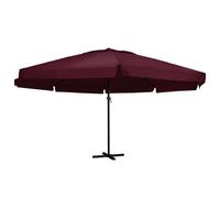 vidaXL Garden Parasol with Aluminium Pole 600 cm Bordeaux Red