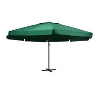 vidaXL Garden Parasol with Aluminium Pole 600 cm Green