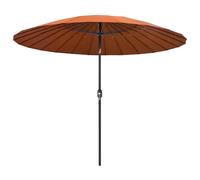 vidaXL Garden Parasol with Aluminium Pole Sunshade Outdoor Umbrella Terracotta