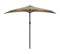 Balcony Parasol with Aluminium Pole Half Patio Umbrella Canopy Shade vidaXL