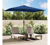 vidaXL Garden Parasol with Metal Pole 300x200 cm Azure