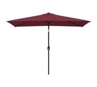 vidaXL Garden Parasol with Metal Pole 300x200 cm Bordeaux Red