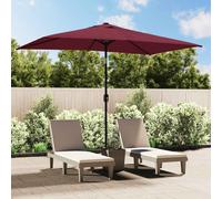 vidaXL Garden Parasol with Metal Pole 300x200 cm Bordeaux Red