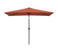 vidaXL Garden Parasol with Metal Pole 300x200 cm Terracotta