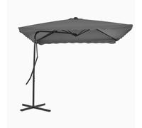 vidaXL Outdoor Parasol with Steel Pole 250x250 cm Anthracite NEW