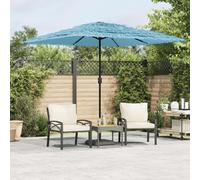 Garden Parasol with Steel Pole Outdoor Umbrella Balcony Sun Parasol vidaXL