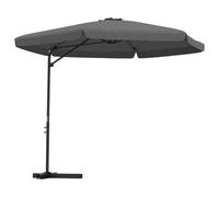 vidaXL Garden Parasol with Steel Pole Sunshade Outdoor Umbrella Anthracite