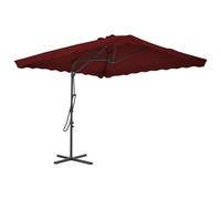 vidaXL Garden Parasol with Steel Pole Sunshade Outdoor Umbrella Bordeaux Red