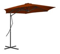 vidaXL Garden Parasol with Steel Pole Sunshade Outdoor Umbrella Terracotta