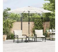 Garden Parasol with Steel Pole Outdoor Umbrella Balcony Sun Parasol vidaXL