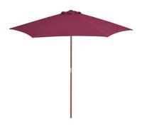 Outdoor Parasol with Wooden Pole Garden Umbrella Canopy Sunshade Tent vidaXL