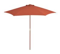 Outdoor Parasol with Wooden Pole Garden Umbrella Canopy Sunshade Tent vidaXL