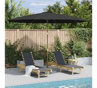 vidaXL Outdoor Parasol with Wooden Pole 350 cm Anthracite NEW