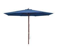 vidaXL Garden Parasol with Wooden Pole 350 cm Blue