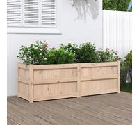 vidaXL Garden Planter 150x50x50 cm Solid Wood Pine, Brown