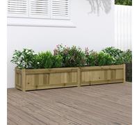 vidaXL Garden Planter 180x31x31 cm Impregnated Wood Pine