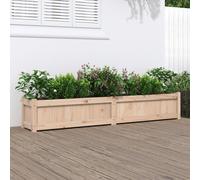 vidaXL Garden Planter 180x31x31 cm Solid Wood Pine, Brown
