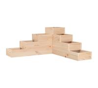 vidaXL Garden Planter 4-Tier 80.5x79x36 cm Solid Wood Pine