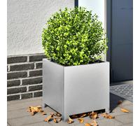 vidaXL Garden Planter 40x40x40 cm Galvanised Steel
