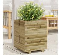 vidaXL Garden Planter 40x40x49.5 cm Impregnated Wood Pine NEW