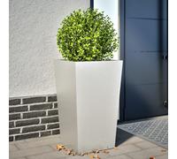 (light grey, 45 x 45 x 75 cm/ 1 pcs) vidaXL Garden Planters Outdoor Flower Pot Patio Raised Bed Planter Box Steel