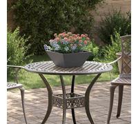 vidaXL Garden Planter 5 pcs Black 35 x 35 x 15 cm Cold-rolled Steel