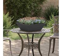 vidaXL Garden Planter 5 pcs Black 50 x 50 x 15 cm Cold-rolled Steel