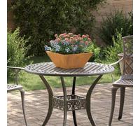 Garden Planter Weathering Steel 35x35x15 cm Cold-rolled Steel Trapezoidal Slim.