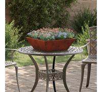vidaXL Garden Planter 5 pcs Rusty 50 x 50 x 15 cm Weathering Steel