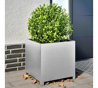 vidaXL Garden Planter 50x50x50 cm Galvanised Steel