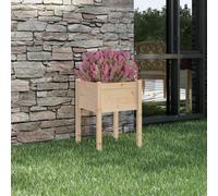 vidaXL Garden Planter 50x50x70 cm Solid Pinewood UK HOT