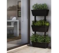 vidaXL Garden Planter 6 pcs 39.4"" Anthracite