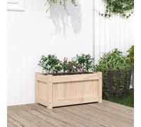 vidaXL Garden Planter 60x31x31cm Solid Wood Pine, Brown