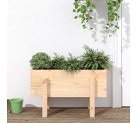 vidaXL Garden Planter 62x30x38 cm Solid Wood Pine, Brown
