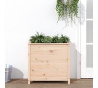 (natural pine, 82.5 x 40 x 78 cm) vidaXL Garden Raised Bed Outdoor Wooden Planter Pot Flower Bed Solid Wood Pine