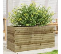 (natural impregnated, 90 x 40 x 45.5 cm) vidaXL Garden Planter Outdoor Flower Pot Planter Pot Wax Brown Solid Wood Pine