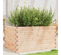 (natural pine, 90 x 60 x 45.5 cm) vidaXL Garden Planter Outdoor Flower Pot Planter Pot Wax Brown Solid Wood Pine